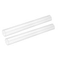 2pcs Clear Rigid Acrylic Pipe 31mm 22 Id X 35mm 1 38 Od 12 Round Polycarbonate Tube Plastic Tubing For Plumbing Lighting 