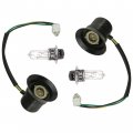 Caltric 2x Headlight Socket And Bulb Compatible With Yamaha 4kb-84314-01-00 5eh-84340-00-00