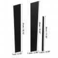X Autohaux 6 Pcs Door Cover Panel Trim Pillar Posts Exterior Window Anti Scratch Stickers For Toyota Camry 2007-2011 Black