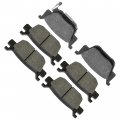 Caltric Rear And Front Left Right Brake Pads Compatible With Honda Rincon 680 Trx680 2006 2007 2008 2009 2010-2023