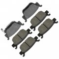 Caltric Rear And Front Left Right Brake Pads Compatible With Honda Rincon 680 Trx680 2006 2007 2008 2009 2010-2023 