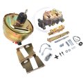 Geluoxi 8 Dual Power Brake Booster Replacement For Chevy Bel Air Nomad 150 210 Series 1955-1957 Disc Drum Kit