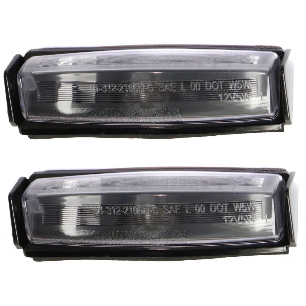 License Light Assembly Pair For Toyota Camry 2002 2003 2004 2005 2006 Driver And Passenger Side With Bulbs Dot Certified