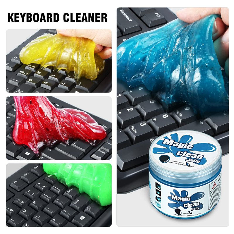 Dna Motoring Tools-00150 4 Pack Car Cleaning Jelly Auto Detailing Tool Universal Clean Gel Vent Air Interior Home Office