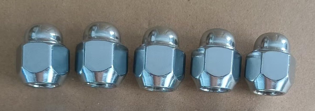 5pcs M12-1 5 Wheel Lug Nuts 52950-14140 52950-m1000 For Select Hyundai Tucson Santa Fe Accent Elentra Sonata Veloster Kia Rio