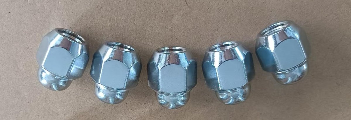 5pcs M12-1 5 Wheel Lug Nuts 52950-14140 52950-m1000 For Select Hyundai Tucson Santa Fe Accent Elentra Sonata Veloster Kia Rio