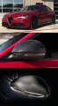 Real Carbon Fiber Side Mirror Cover Caps Compatible For 2017-2021 Alfa Romeo Giulia Quadrifoglio