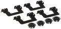 H5845a Professional Grade Disc Brake Caliper Hardware Kit Silver Metal Rear Position One Size 