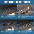 X Autohaux 93580-1e000 Car Power Window Control Switch Right Side For Hyundai Accent 2006-2009 Black