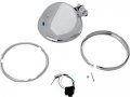 Orange Cycle Parts Bottom-mount Headlight Shell With Trim Ring Chome 