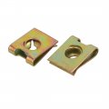 Uxcell 20pcs M3 St3 0 Thread Size 65mn Steel Zinc Plated Extruded U Nut Brass Tone