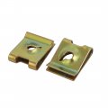 Uxcell 20pcs M3 St3 0 Thread Size 65mn Steel Zinc Plated Extruded U Nut Brass Tone