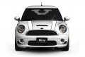 The Pixel Hut Gs00178 White With Black Border Hood Stripes For Mini Cooper And S R50 Series 2002-2006