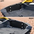 One Pair Aluminum Bed Side Doors Kit Storage Guards Rear Box Cover Panels For Can-am Maverick R Max X Rs 2024 Models