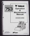 Bobcat 753 Operator S Owners Manual 