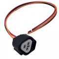 Nissan Mazda Subaru Headlight Fog Light Turn Signal Connector Pigtail 3 Pin 