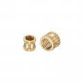 Uxce M3 X 4mm L Od And M4 L 5mm Female Thread Brass Knurled Threaded Insert Embedment Nuts 200in 1 Set