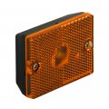 Blazer International B423a Rectangular Clearance Side Marker Light With Reflex Amber 