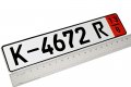 Complete Zoll Germany German Tourist Eec European Front Reflective Reflector License Plate Tag And Frame Set Kit For Volkswagen