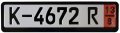 Complete Zoll Germany German Tourist Eec European Front Reflective Reflector License Plate Tag And Frame Set Kit For Volkswagen