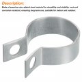 Uxcell 10pcs Split Ring Hanger Pipe Strap Fit 1-1 4 32mm Metal Clamps Ceiling Mount Bracket Support For Tube
