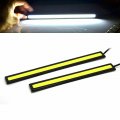 12pcs White 12v Led Strip Drl Daytime Running Lights Fog Cob Car Lamp Waterproof