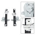 2pcs Rear Power Window Regulator With Motor Replacement For 2000-2007 Focus 4 Door 741-584 741-585 6s4z5427001a 6s4z5427000a