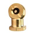 1 4 Tyre Valve With Clip No-clip Copper Air Tire Inflator Chuck Suitable For Car Motor Electromible 
