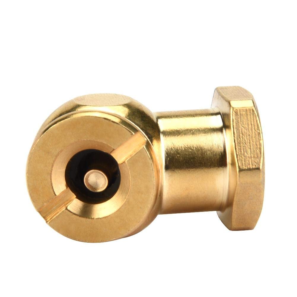 1 4 Tyre Valve With Clip No-clip Copper Air Tire Inflator Chuck Suitable For Car Motor Electromible