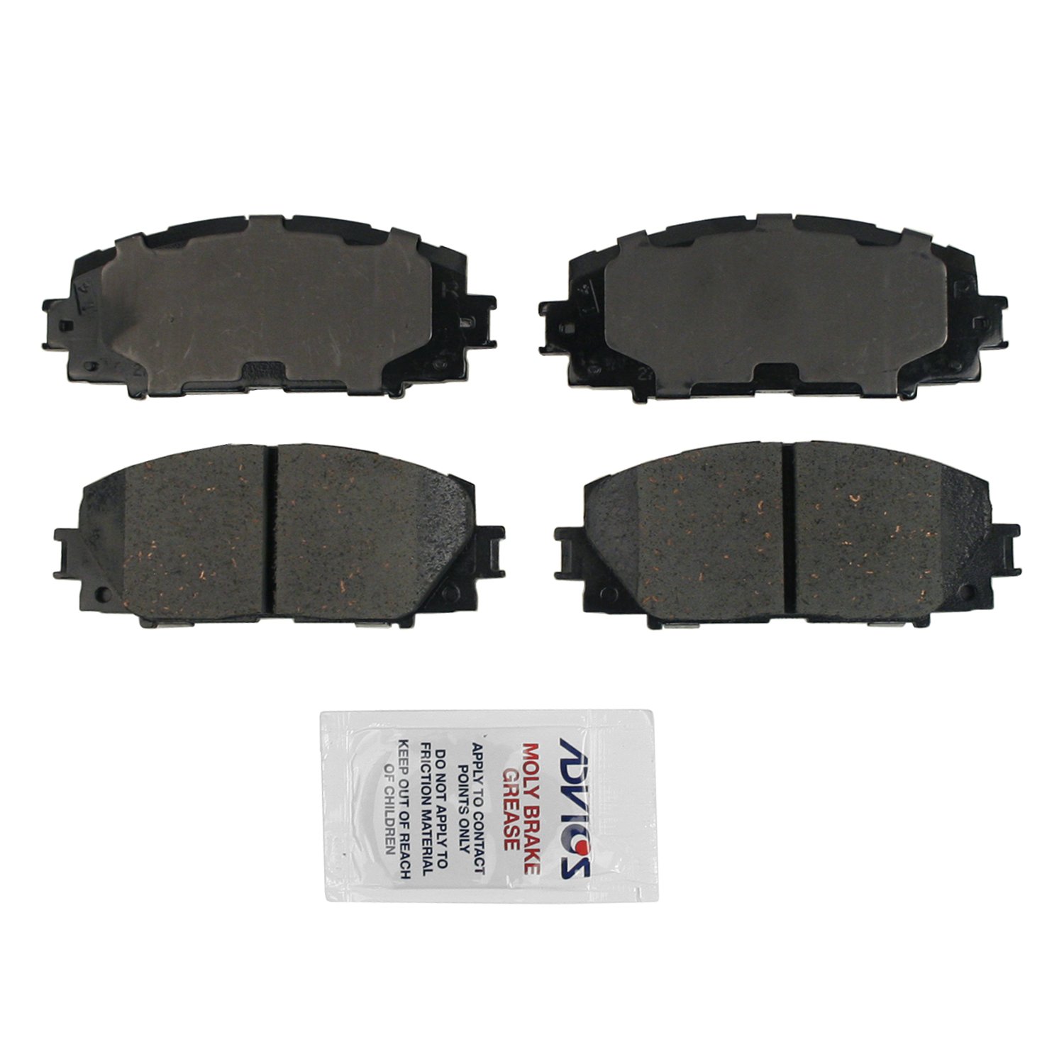 089-1744 Ceramic Rear Brake Pads Vehicle Specific Fit Precision Cut Edges
