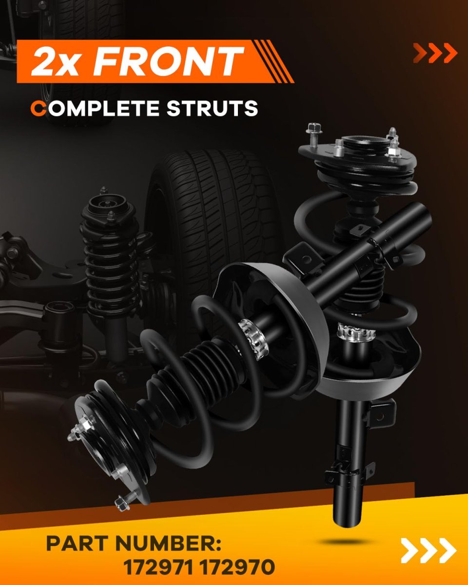 Spring Strut Assembly Completes Shocks Fits 2013-2017 For Honda Accord 172971 11217 172970 11218 Replace Strut