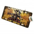 Graphics More Outlaw Cowboy Skeleton Western Novelty Metal Vanity Tag License Plate