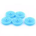 Uxcell 5 Pcs Plastic 29mm Diameter 6mm Thickness Diy Gear Band Pulley Blue