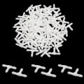 Uxcell 100pcs White Plastic T Piece Connector Pipe Hose Joiner Water Tube For Car