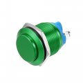 19 Mm Car Momentary Push Button Switch Metal Round Start Spst 1no Ac 250v Green 