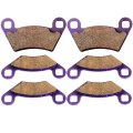 Carbon Fiber Brake Pads Front And Rear Fa354 Fa159 Fits For Polaris Rzr 800 2010 2011 3 Pairs