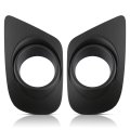 Pair Fog Light Lamp Bezel Cover For Dodge Journey 2011 2019 Front Driver And Passenger Side Black Replaces 68088687ab 
