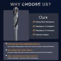 15 16 Drill Bit 1 2 Reduced Shank M2 High-speed Steel Nitriding Black 135a Bits For Hard Metal Stainless Professional