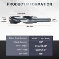 15 16 Drill Bit 1 2 Reduced Shank M2 High-speed Steel Nitriding Black 135a Bits For Hard Metal Stainless Professional