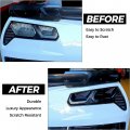 Tail Light Lens For 2014-2019 Corvette C7 Rear Taillight Kit Smoked Protection Cover Acrylic