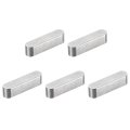 5pcs Round Ended Feather Key 6x6x25mm Stainless Steel Professional Parallel Drive Shaft Stock For Fasteners Mechanical Industry 