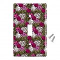 Rose Flower Garden Pattern Plastic Wall Decor Toggle Light Switch Plate Cover