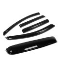 Auto Dynasty For Rogue 4pcs Window Deflector Rain Guard 38 Inches Sun Roof Visor Dark Smoke 