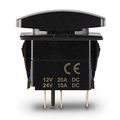Ch4x4 Rocker Switch Vampire Lights Symbol Red Led