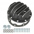 Gxywady 1 Set Of Rear Black Differential Cover With Spacer Drain Plug Replacement For Dana 35 10-bolt