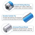 4pcs Flush Trim Router Bit 1 2 Shank Dia Carbide Tipped Top Bearing Straight Template For Woodworking Trimming Blue
