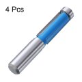 4pcs Flush Trim Router Bit 1 2 Shank Dia Carbide Tipped Top Bearing Straight Template For Woodworking Trimming Blue