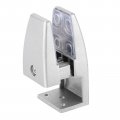 Uxcell Office Desk Partition Support Bracket 4pcs Divider Clamp Brackets Screen Clip Holders For 4-20mm Thick Silver Tone