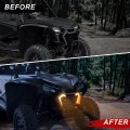 Sautvs Led Turn Signal Fang Lights For Honda Talon 1000 Front Grille Accent Signature Grill Lamps 1000r 1000x 1000x-4 2022 2023