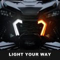 Sautvs Led Turn Signal Fang Lights For Honda Talon 1000 Front Grille Accent Signature Grill Lamps 1000r 1000x 1000x-4 2022 2023